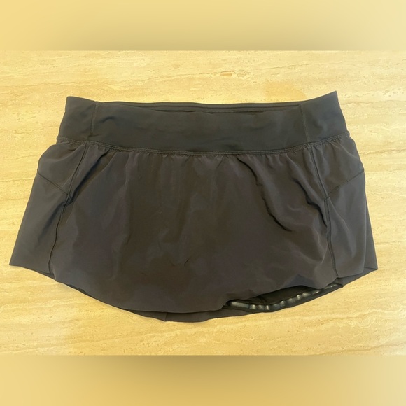 Lululemon Final Lap Black Skirt Skort Size 12 - Picture 6 of 11